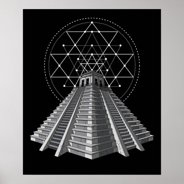 Ancient Aztec Pyramid Poster (Front)