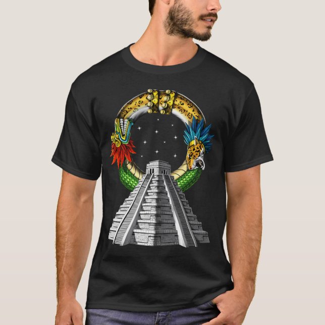 Ancient Aztec Pyramid T-Shirt (Front)