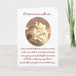 Ancient Bard St. David's Day Greeting Card