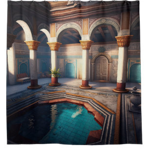 Ancient Bath House Collection - Byzantine Shower Curtain
