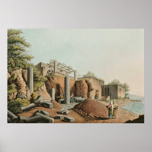 Ancient Bath near the Fountains of the Palici Poster