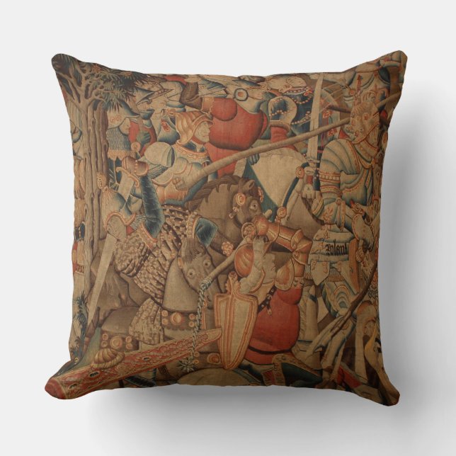 Ancient Battle Tapestry Cushion (Front)