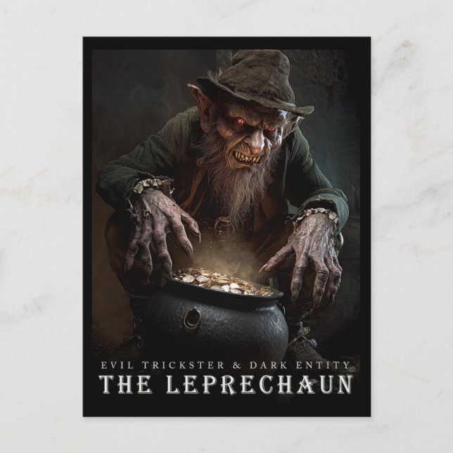 Ancient Beast & Creatures: The Leprechaun Postcard (Front)