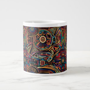 Ancient Blue "Chronicle of the Ancients" Artisan J Large Coffee Mug