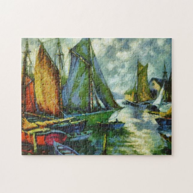 Ancient Boat Harbour Jigsaw Puzzle (Horizontal)