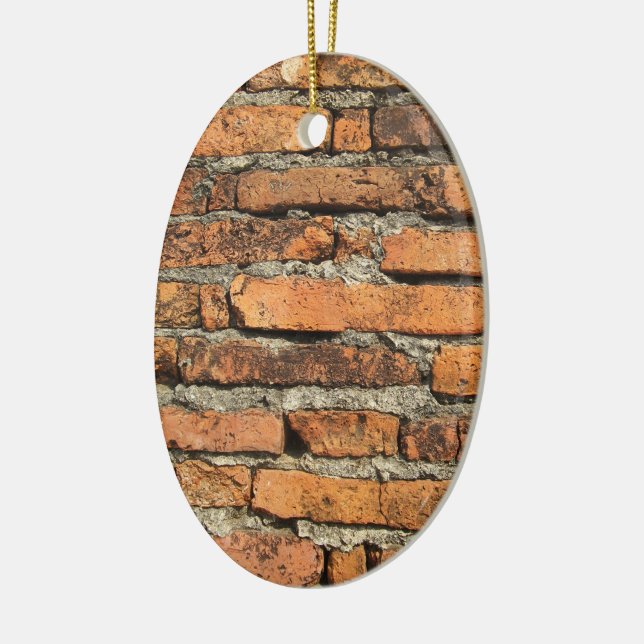 Ancient Brick Wall Ceramic Ornament (Left)