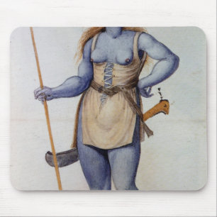 Ancient British Woman Mouse Pad