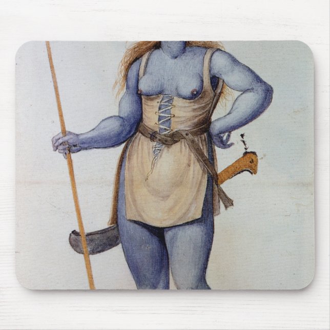 Ancient British Woman Mouse Pad (Front)