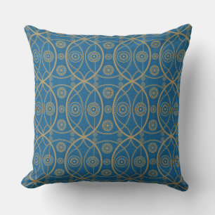 Ancient Briton Pattern Throw Pillow