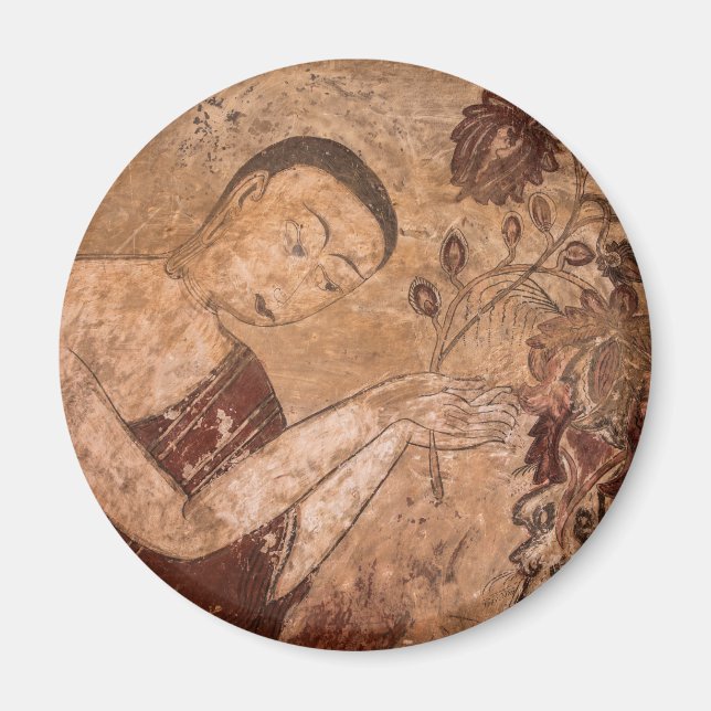 Ancient Buddhist Painting Magnet (Front)