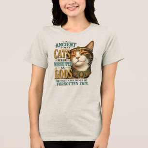 Ancient Calico Cat Attitude Tri-Blend Shirt