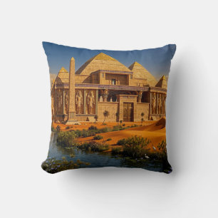 Ancient Castle from the Scorching Sands Cushion