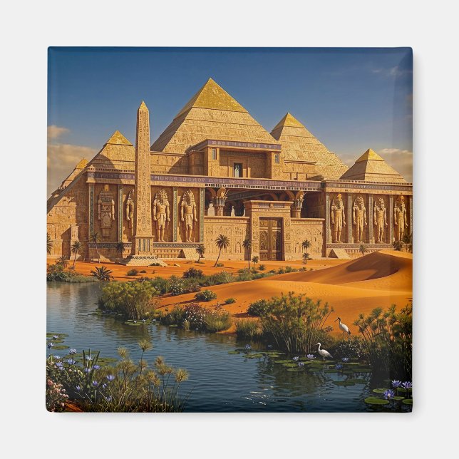Ancient Castle from the Scorching Sands Magnet (Front)