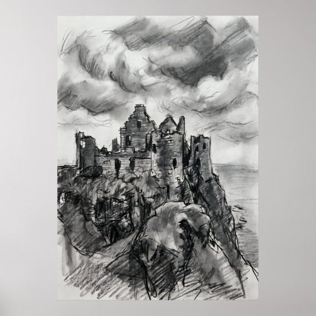 Ancient Castle Spirit Vision Wall Art (Front)