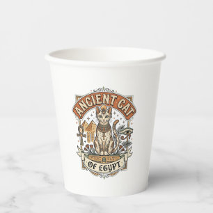 Ancient Cat Of Egypt Cat Ancient Egypt Vintage Vec Paper Cups