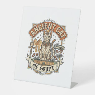 Ancient Cat Of Egypt Cat Ancient Egypt Vintage Vec Pedestal Sign