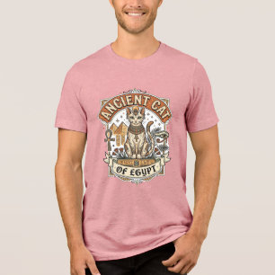 Ancient Cat Of Egypt Cat Ancient Egypt Vintage Vec Tri-Blend Shirt