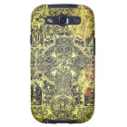 Ancient Celtic Ornament in Gold, Red, and Black