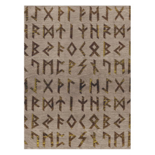 Ancient Celtic Runes  Alphabet pattern Tablecloth