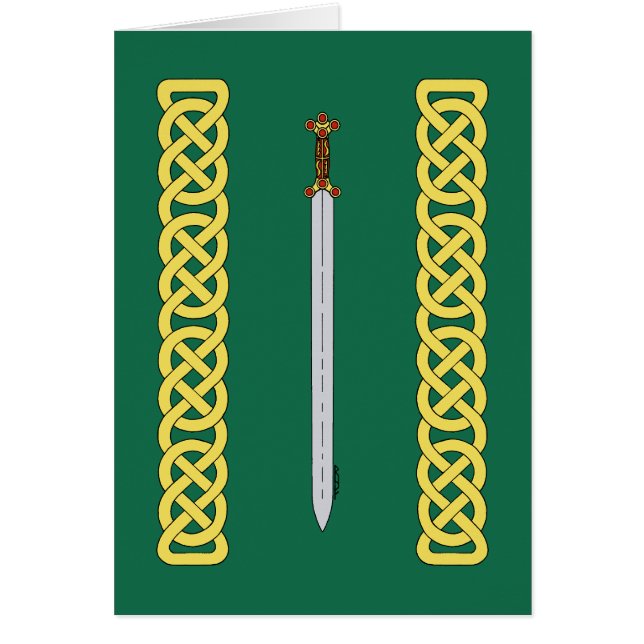 Ancient Celtic Sword and Knotwork (Front)