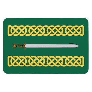 Ancient Celtic Sword and Knotwork Magnet