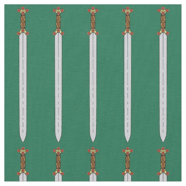 Ancient Celtic Sword Fabric (Close Up)