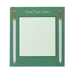 Ancient Celtic Sword Notepad