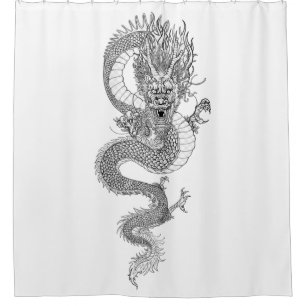 Ancient Chinese dragon Shower Curtain