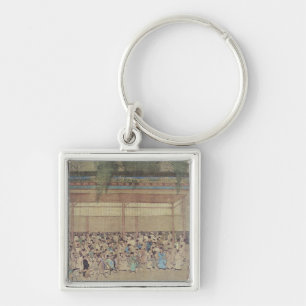Ancient Chinese Waiting for Examination Key Ring