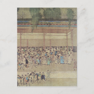 Ancient Chinese Waiting for Examination Postcard