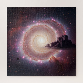 Ancient City Floating Deep Universe Mystery Cosmic Jigsaw Puzzle