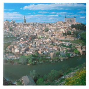 Ancient city of Toledo, Spain. Ceramic Tile
