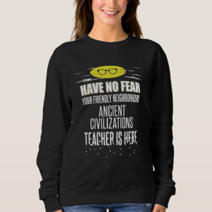 Ancient Civilisations Teacher Superhero Graphic -  Sweatshirt