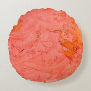 Ancient clay wall texturesabstract, aged, ancient, round cushion