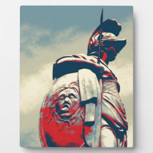 Ancient Colosseum Spartan Warrior Roman Gladiator Plaque