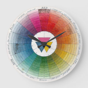 Ancient Colour Wheel Timepiece Large Clock