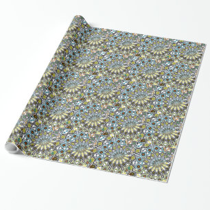 Ancient Colourful Geometric Pattern Wrapping Paper