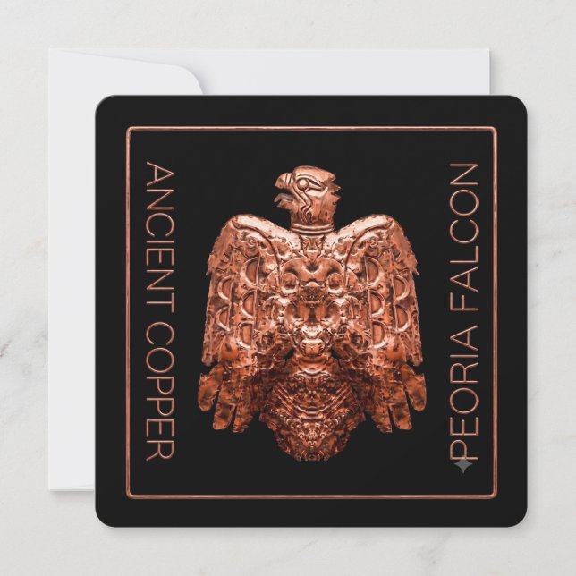 Ancient Copper Peoria Falcon Restored Card (Front)