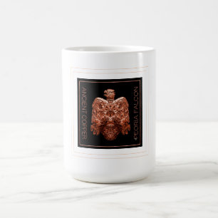 Ancient Copper Peoria Falcon Restored coffee mug