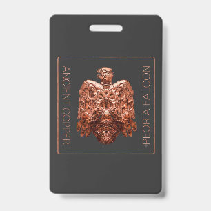 Ancient Copper Peoria Falcon Restored t-shirt ID Badge
