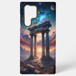 Ancient Cosmic Temple – Fantasy Galaxy Ruins Samsung Galaxy Case