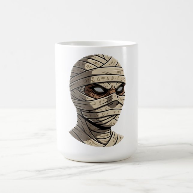 Ancient Cursed Mummy - Mystical Hieroglyphic Wraps Coffee Mug (Center)