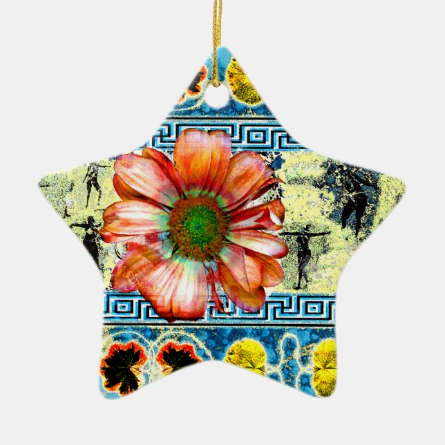 Ancient Dance Ceramic Ornament (Front)