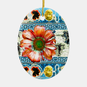 Ancient Dance Ceramic Tree Decoration