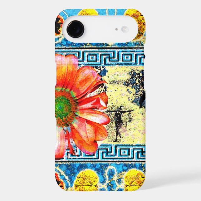 Ancient Dance with orange daisy Case-Mate iPhone Case (Back)