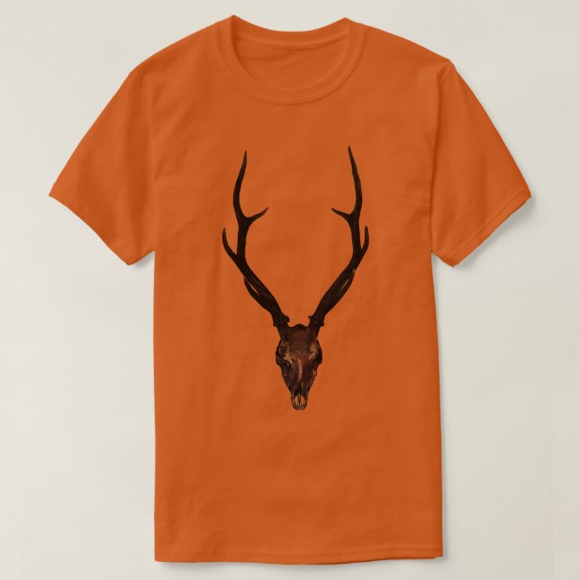 Ancient Deer Skull T-Shirt (Design Front)