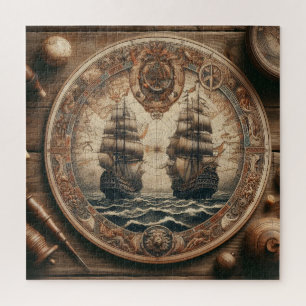Ancient Dutch (Netherlands) Saling Ships Jigsaw Puzzle