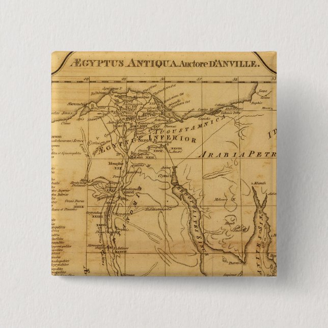 Ancient Egypt 3 15 Cm Square Badge (Front)