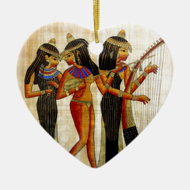 Ancient Egypt 7 Ceramic Tree Decoration (Front)