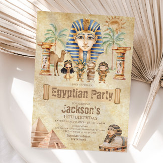 Ancient Egypt Birthday Invitation
